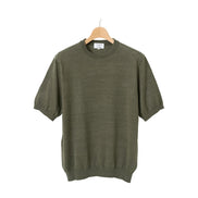 MOONCASTLE 亞麻針織 T-Shirt Green
