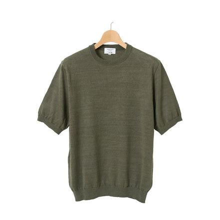 MOONCASTLE 亞麻針織 T-Shirt Green