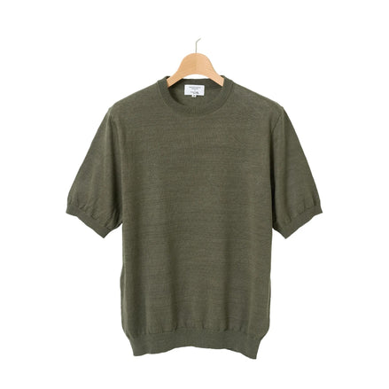 MOONCASTLE 亞麻針織 T-Shirt Green
