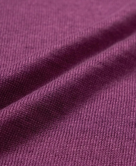 MOONCASTLE 亞麻針織 T-Shirt Purple