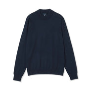 FF30G Super 120 美麗諾羊毛立領毛衣 Navy