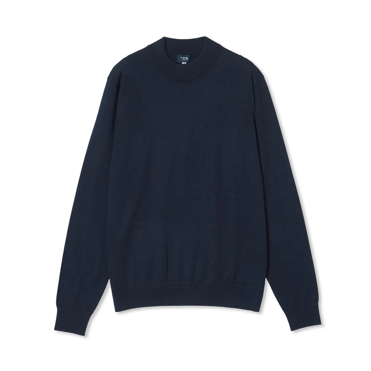 FF30G Super 120 美麗諾羊毛立領毛衣 Navy