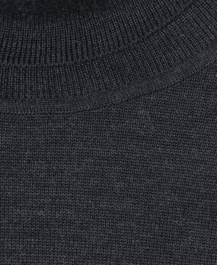 12G 超細美麗諾羊毛高領毛衣 Dark Grey
