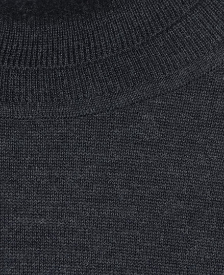 12G 超細美麗諾羊毛高領毛衣 Dark Grey