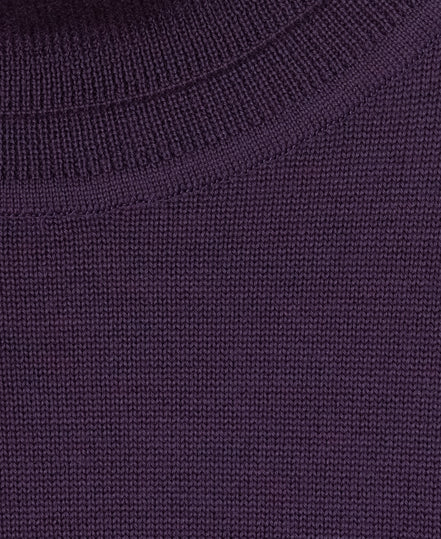 12G 超細美麗諾羊毛高領毛衣 Purple