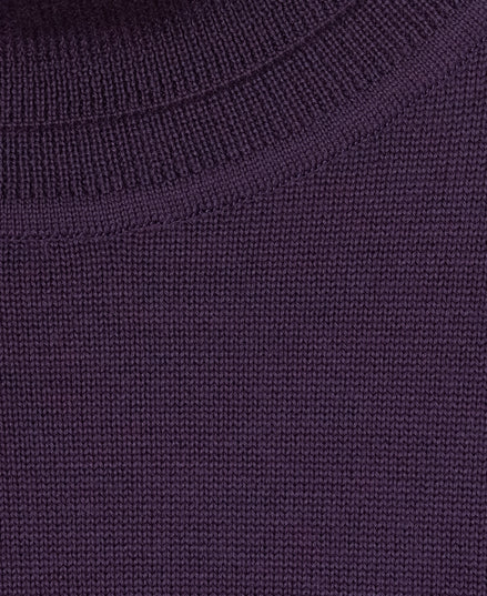 12G 超細美麗諾羊毛高領毛衣 Purple