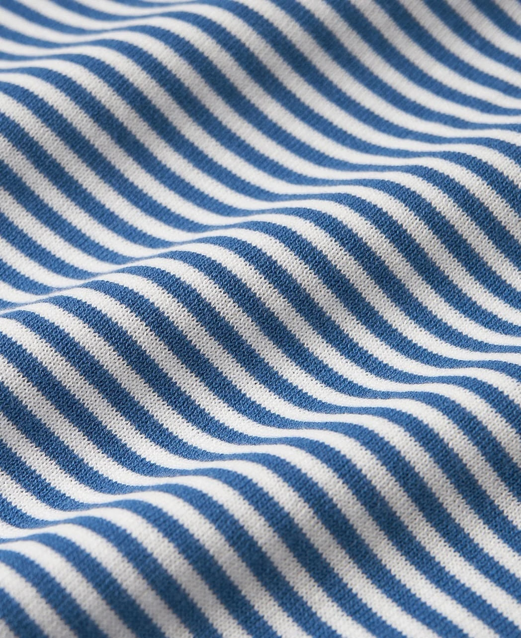 高捻棉抗菌除臭滾邊針織 T-Shirt  Blue