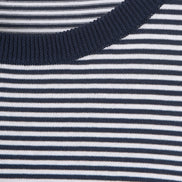 高捻棉抗菌除臭滾邊針織 T-Shirt  Navy