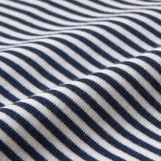 高捻棉抗菌除臭滾邊針織 T-Shirt  Navy