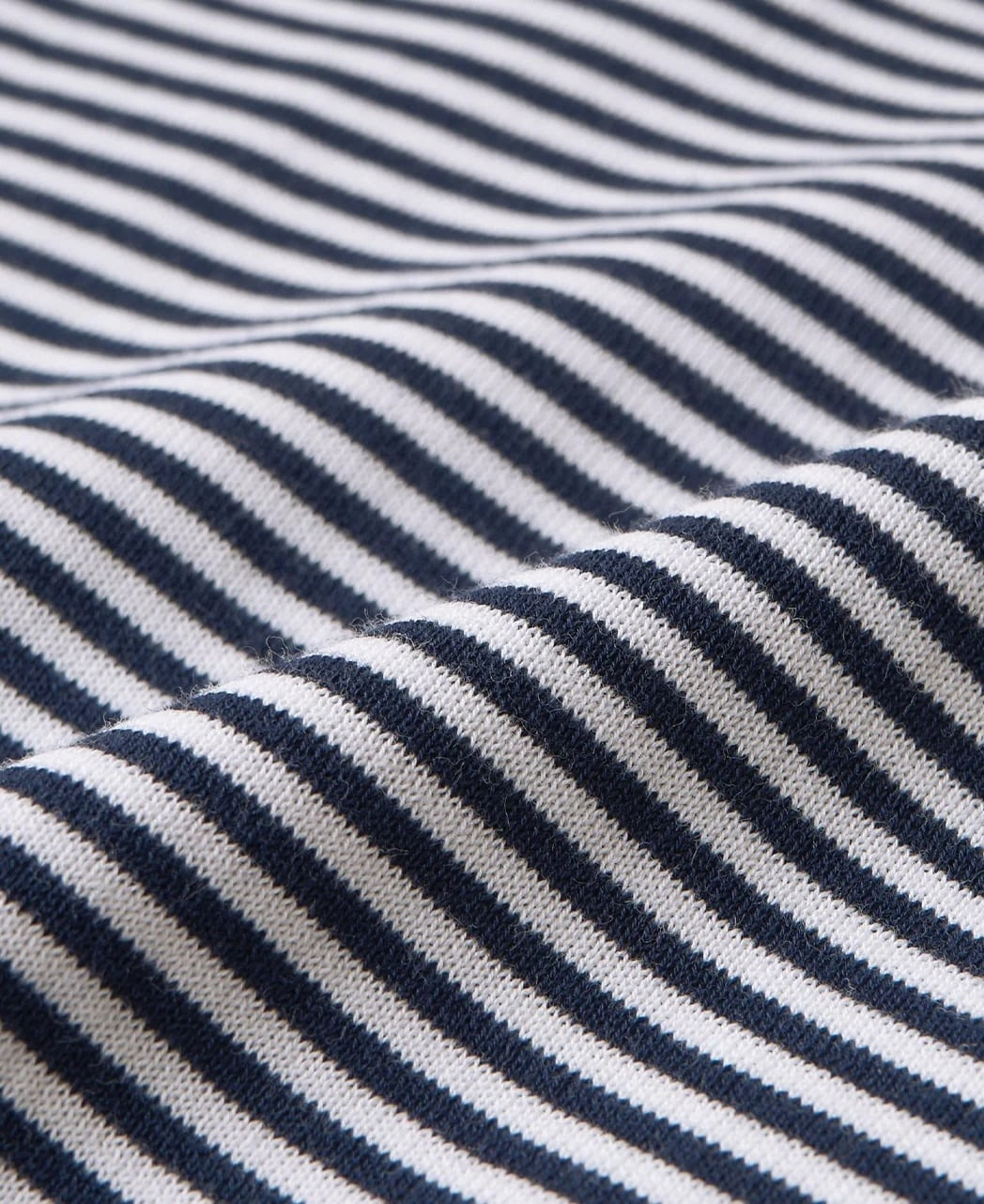 高捻棉抗菌除臭滾邊針織 T-Shirt  Navy
