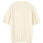 Bouclé Skipper 針織 Polo 衫 White