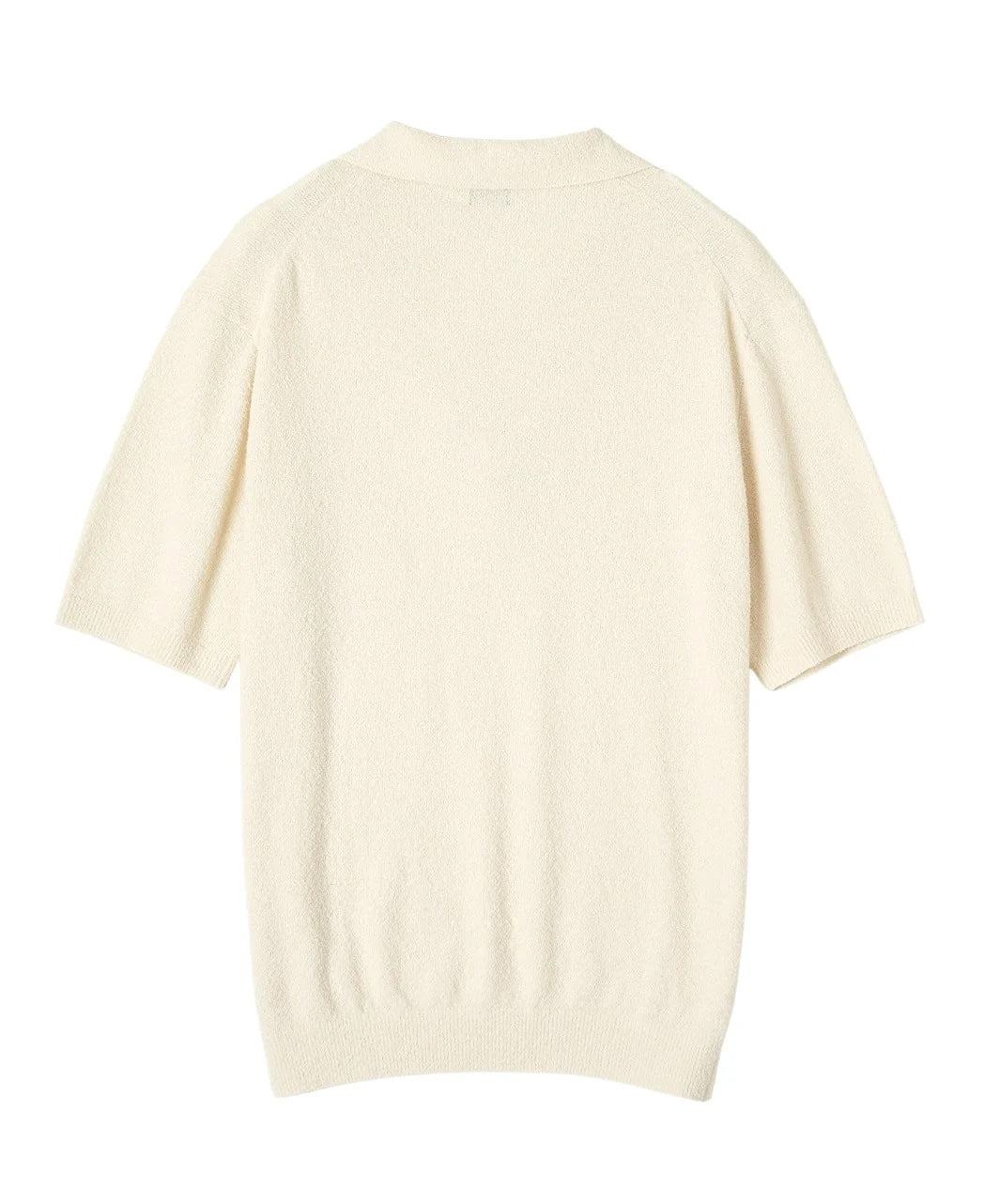 Bouclé Skipper 針織 Polo 衫 White