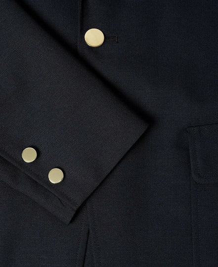 Wool Mohair 無結構 Ivy Navy Blazer