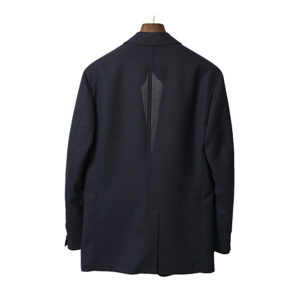 Wool Mohair 無結構 Ivy Navy Blazer
