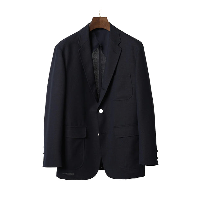 Wool Mohair 無結構 Ivy Navy Blazer