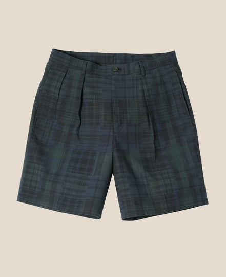 Crazy Dark Madras 雙摺短褲