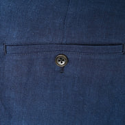 Extra Heavy Linen 雙摺短褲 Navy