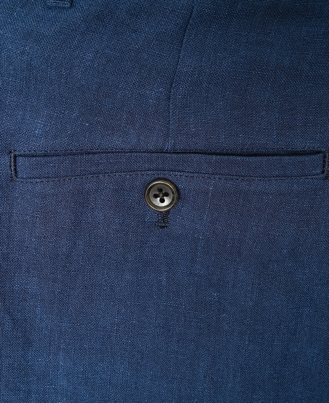Extra Heavy Linen 雙摺短褲 Navy
