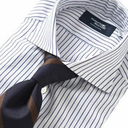 Tokyo Slim Fit - 義式寬角領鉛筆條紋襯衫