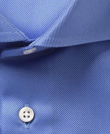 Tokyo Slim Fit - 義式寬角領斜紋布免燙襯衫