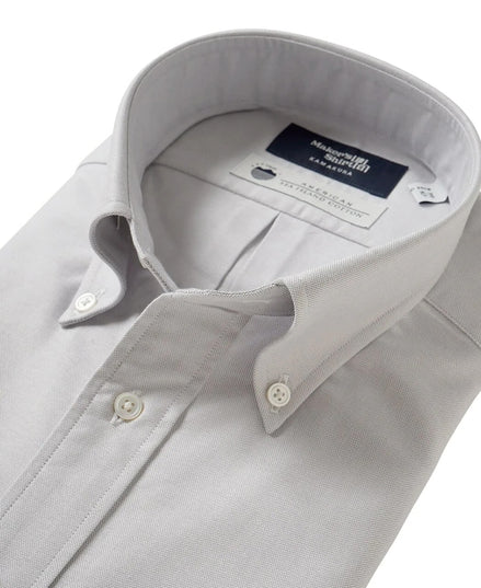Tokyo Slim Fit - 鈕扣領海島棉牛津布襯衫