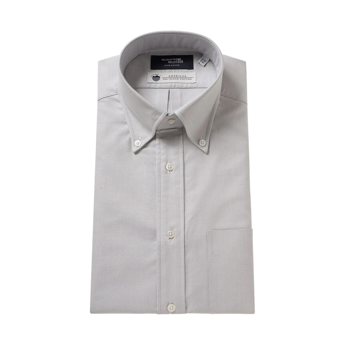 Tokyo Slim Fit - 鈕扣領海島棉牛津布襯衫