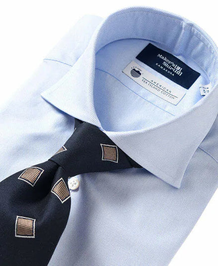 Tokyo Slim Fit - 義式寬角領海島棉襯衫