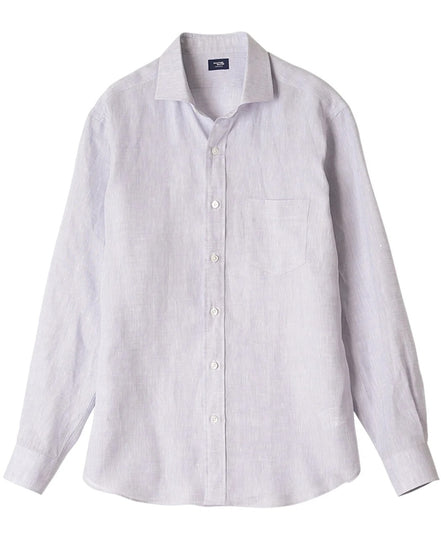 Casual Spread 比利時亞麻襯衫 Light Purple