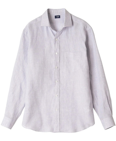 Casual Spread 比利時亞麻襯衫 Light Purple