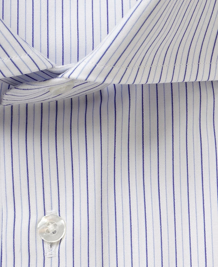 Tokyo Slim Fit - 義式寬角領多重條紋免燙襯衫