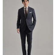 Tokyo Slim Fit 義式寬角領海島棉斜紋布襯衫