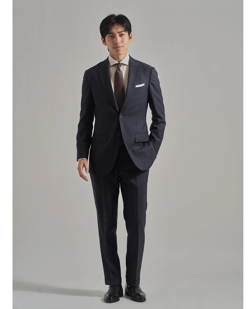Tokyo Slim Fit 義式寬角領海島棉斜紋布襯衫