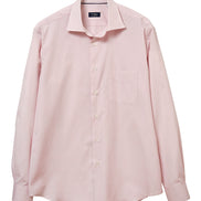 府綢棉法式休閒襯衫 Pink