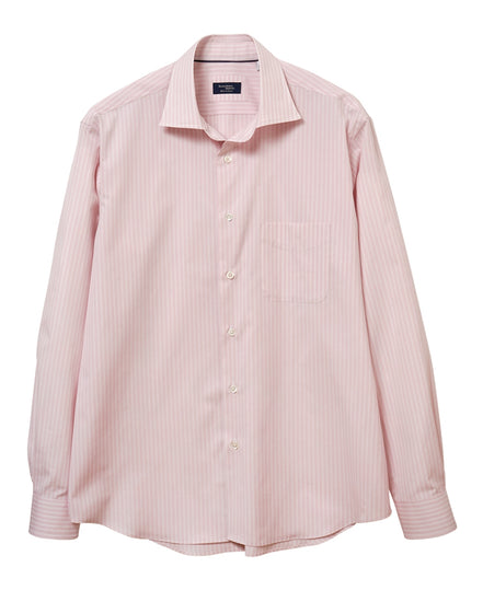 府綢棉法式休閒襯衫 Pink