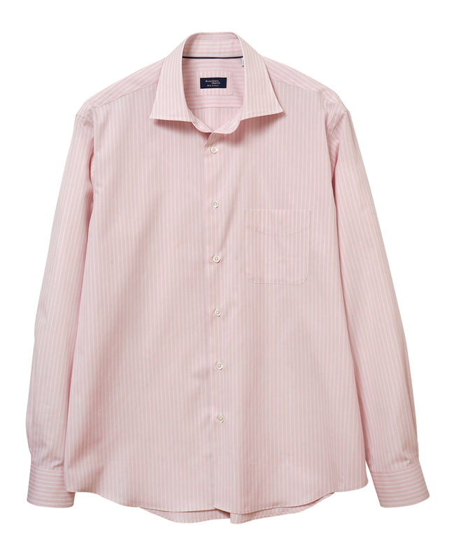 府綢棉法式休閒襯衫 Pink