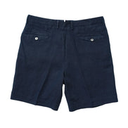 Napoli 亞麻雙摺短褲 Navy