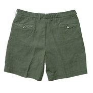 Napoli 亞麻雙摺短褲 Green