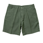 Napoli 亞麻雙摺短褲 Green