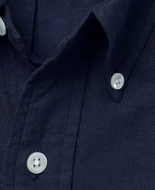 Vintage Ivy 海軍藍 Oxford 鈕扣領襯衫