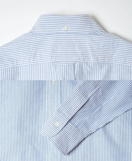 Vintage Ivy 淺藍條紋 Oxford 鈕扣領襯衫