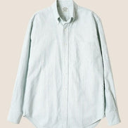 Vintage Ivy 綠色條紋 Oxford 鈕扣領襯衫