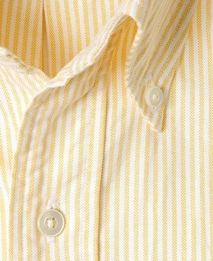 Vintage Ivy 黃色條紋 Oxford 鈕扣領襯衫