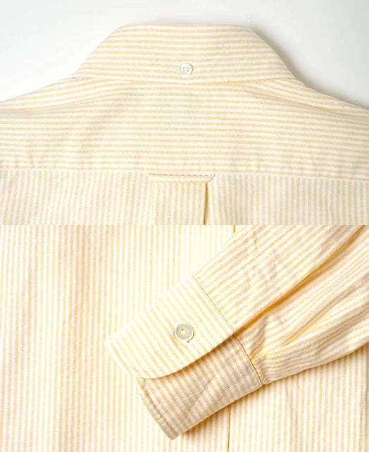Vintage Ivy 黃色條紋 Oxford 鈕扣領襯衫