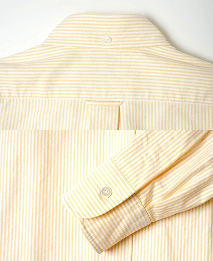 Vintage Ivy 黃色條紋 Oxford 鈕扣領襯衫