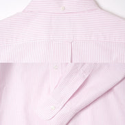 Vintage Ivy 粉紅條紋 Oxford 鈕扣領襯衫