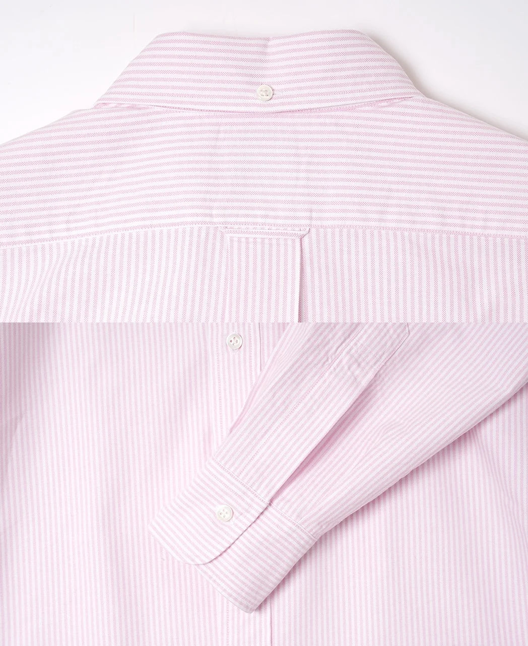 Vintage Ivy 粉紅條紋 Oxford 鈕扣領襯衫