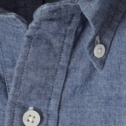 Vintage Ivy 5.5oz 藍色 Chambray 套頭鈕扣領襯衫