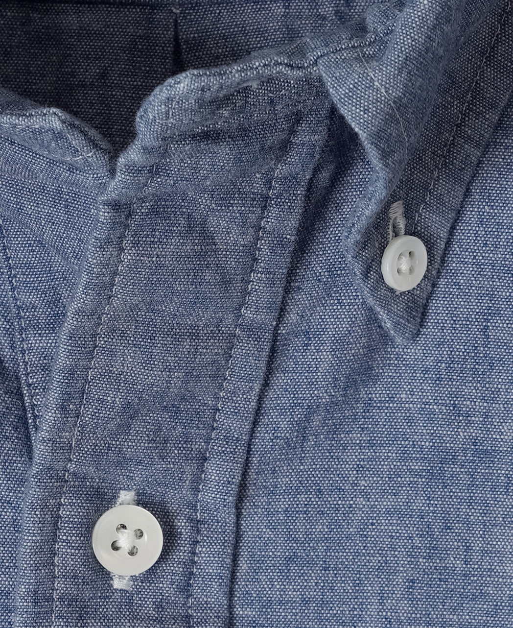 Vintage Ivy 5.5oz 藍色 Chambray 套頭鈕扣領襯衫