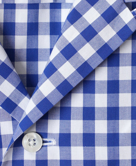 Kamakura Classics 藍色 Gingham Check 復古開領襯衫