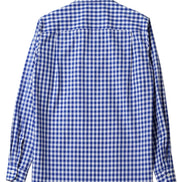 Kamakura Classics 藍色 Gingham Check 復古開領襯衫
